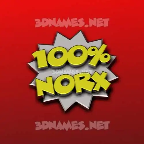 norx in 100 Percent style - 3D name wallpaper norx in 100 Percent style - 3D name wallpaper