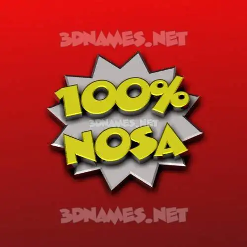 nosa in 100 Percent style - 3D name wallpaper nosa in 100 Percent style - 3D name wallpaper