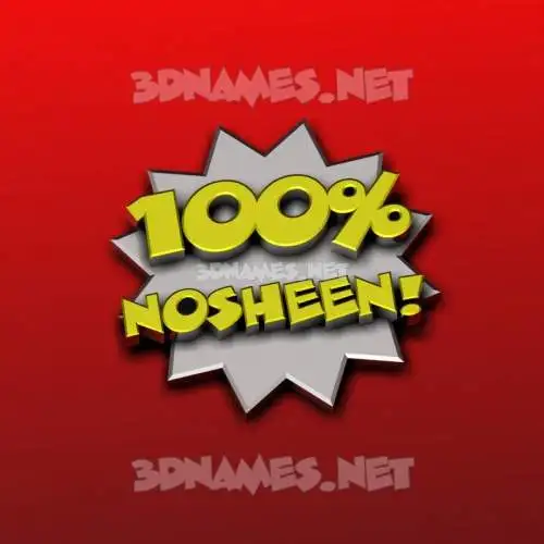 nosheen in 100 Percent style - 3D name wallpaper nosheen in 100 Percent style - 3D name wallpaper