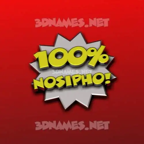 nosipho in 100 Percent style - 3D name wallpaper nosipho in 100 Percent style - 3D name wallpaper