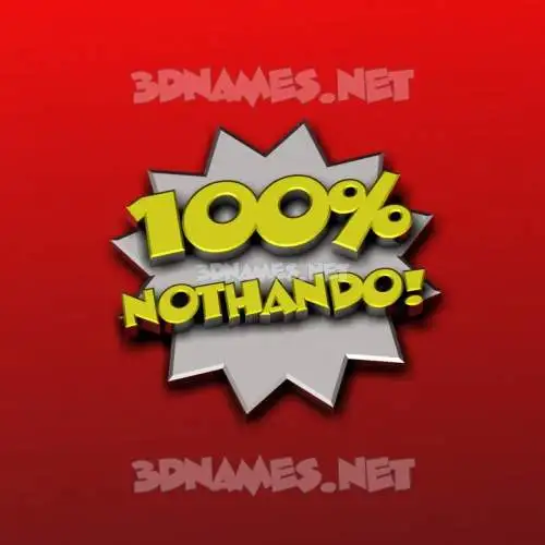 nothando in 100 Percent style - 3D name wallpaper nothando in 100 Percent style - 3D name wallpaper