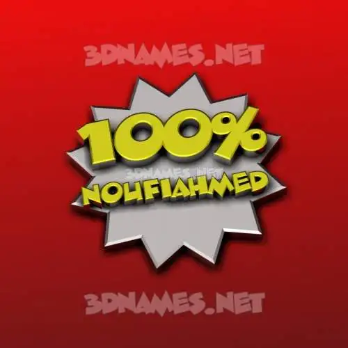noufiahmed in 100 Percent style - 3D name wallpaper noufiahmed in 100 Percent style - 3D name wallpaper