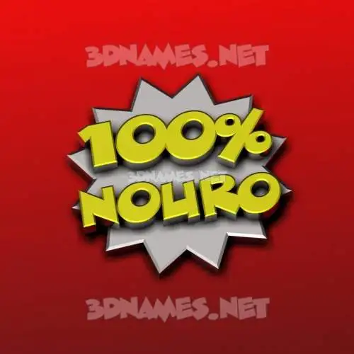 nouro in 100 Percent style - 3D name wallpaper nouro in 100 Percent style - 3D name wallpaper