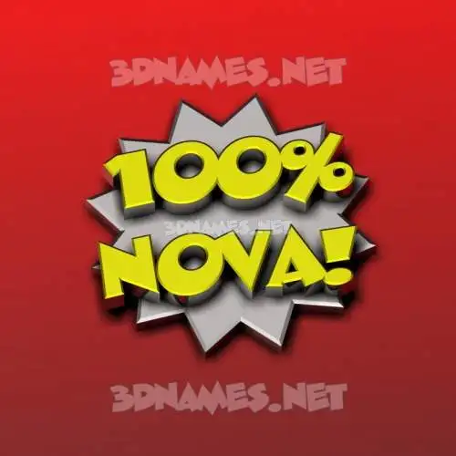 nova in 100 Percent style - 3D name wallpaper nova in 100 Percent style - 3D name wallpaper