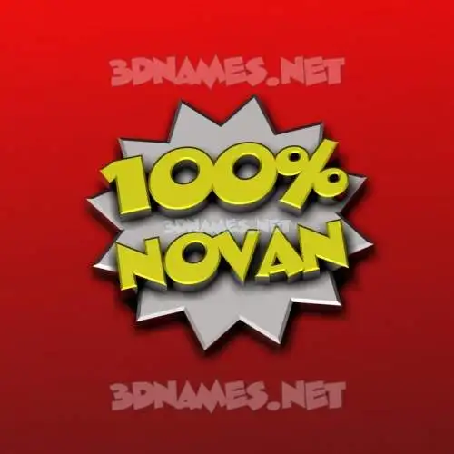 novan in 100 Percent style - 3D name wallpaper novan in 100 Percent style - 3D name wallpaper