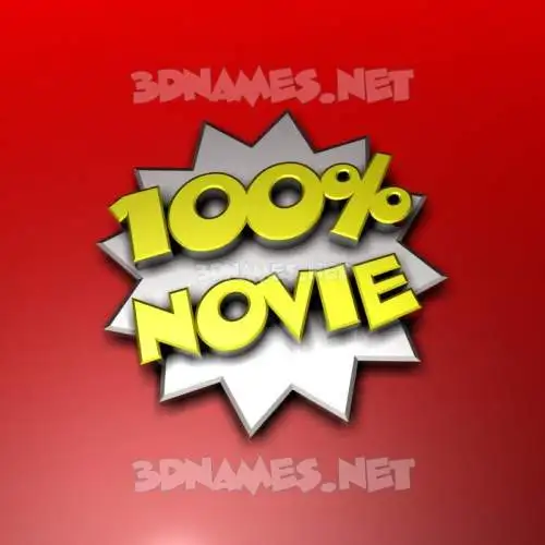 novie in 100 Percent style - 3D name wallpaper