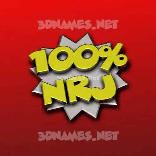 nrj in 100 Percent style - 3D name wallpaper nrj in 100 Percent style - 3D name wallpaper