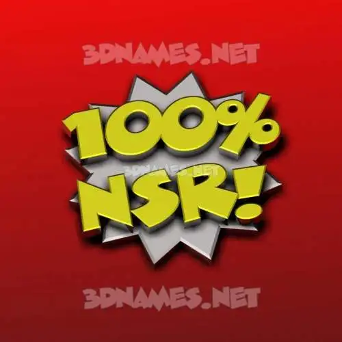 nsr in 100 Percent style - 3D name wallpaper nsr in 100 Percent style - 3D name wallpaper