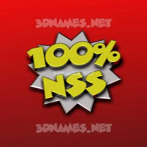 nss in 100 Percent style - 3D name wallpaper nss in 100 Percent style - 3D name wallpaper