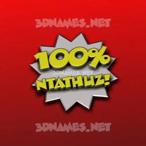 ntathuz in 100 Percent style - 3D name wallpaper ntathuz in 100 Percent style - 3D name wallpaper