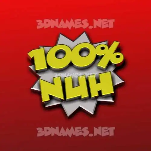 nuh in 100 Percent style - 3D name wallpaper nuh in 100 Percent style - 3D name wallpaper