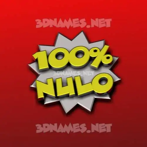 nulo in 100 Percent style - 3D name wallpaper nulo in 100 Percent style - 3D name wallpaper