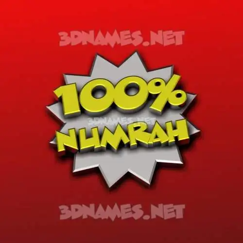 numrah in 100 Percent style - 3D name wallpaper numrah in 100 Percent style - 3D name wallpaper
