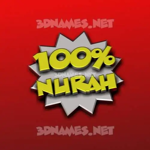 nurah in 100 Percent style - 3D name wallpaper nurah in 100 Percent style - 3D name wallpaper