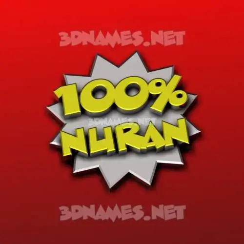 nuran in 100 Percent style - 3D name wallpaper nuran in 100 Percent style - 3D name wallpaper