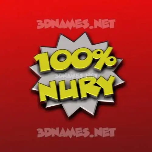 nury in 100 Percent style - 3D name wallpaper nury in 100 Percent style - 3D name wallpaper
