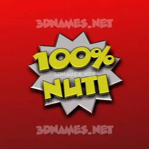 nuti in 100 Percent style - 3D name wallpaper nuti in 100 Percent style - 3D name wallpaper