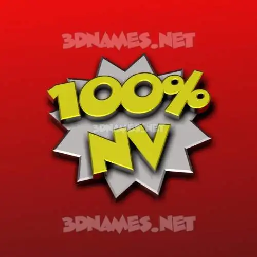 nv in 100 Percent style - 3D name wallpaper nv in 100 Percent style - 3D name wallpaper