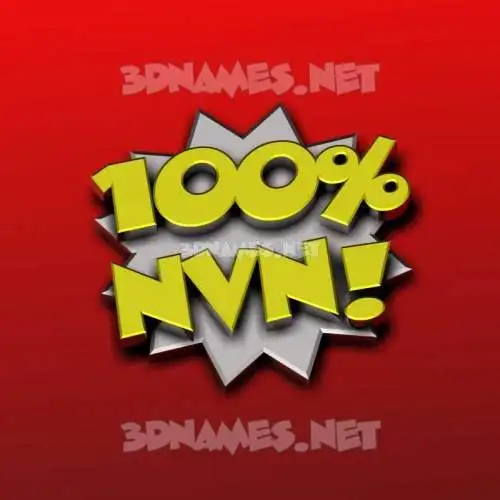 nvn in 100 Percent style - 3D name wallpaper nvn in 100 Percent style - 3D name wallpaper