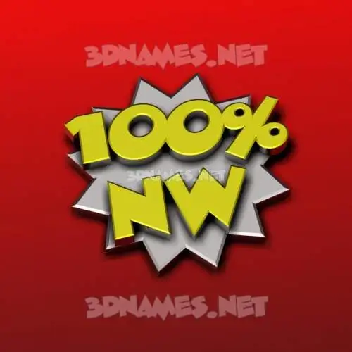 nw in 100 Percent style - 3D name wallpaper nw in 100 Percent style - 3D name wallpaper