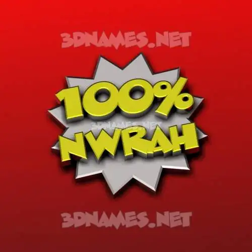 nwrah in 100 Percent style - 3D name wallpaper nwrah in 100 Percent style - 3D name wallpaper