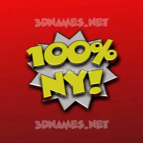ny in 100 Percent style - 3D name wallpaper ny in 100 Percent style - 3D name wallpaper