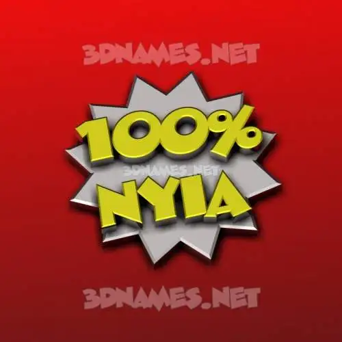 nyia in 100 Percent style - 3D name wallpaper nyia in 100 Percent style - 3D name wallpaper