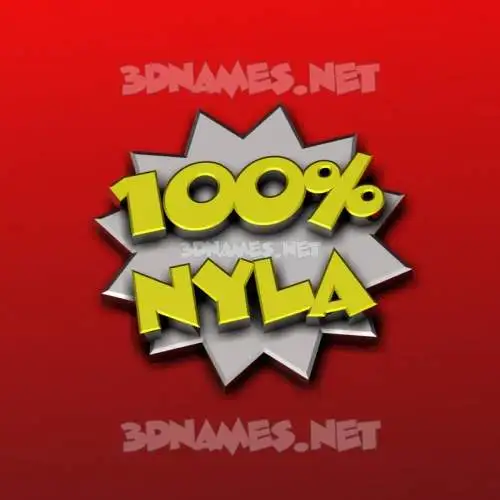 nyla in 100 Percent style - 3D name wallpaper nyla in 100 Percent style - 3D name wallpaper