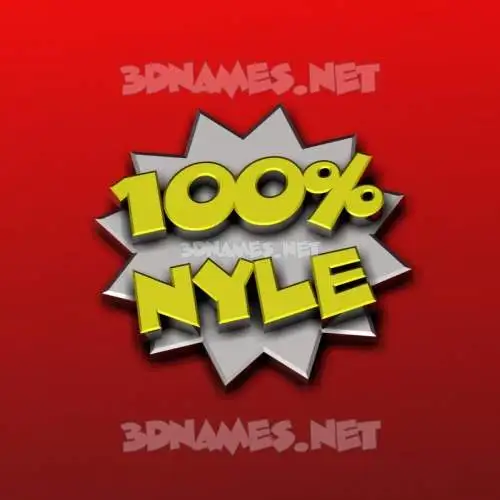 nyle in 100 Percent style - 3D name wallpaper nyle in 100 Percent style - 3D name wallpaper