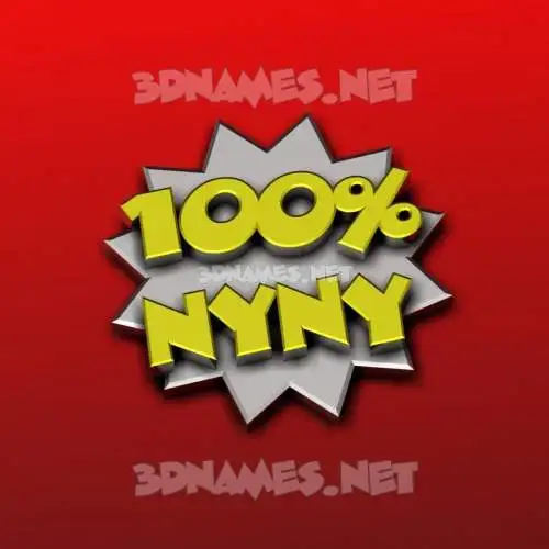 nyny in 100 Percent style - 3D name wallpaper nyny in 100 Percent style - 3D name wallpaper