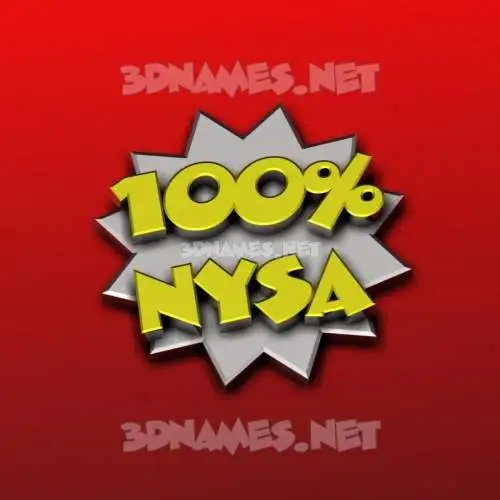 nysa in 100 Percent style - 3D name wallpaper nysa in 100 Percent style - 3D name wallpaper