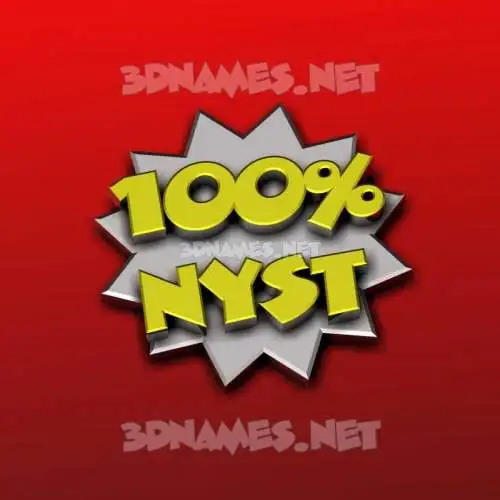 nyst in 100 Percent style - 3D name wallpaper nyst in 100 Percent style - 3D name wallpaper