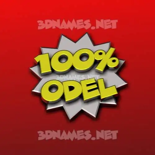 odel in 100 Percent style - 3D name wallpaper odel in 100 Percent style - 3D name wallpaper