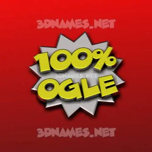 ogle in 100 Percent style - 3D name wallpaper ogle in 100 Percent style - 3D name wallpaper
