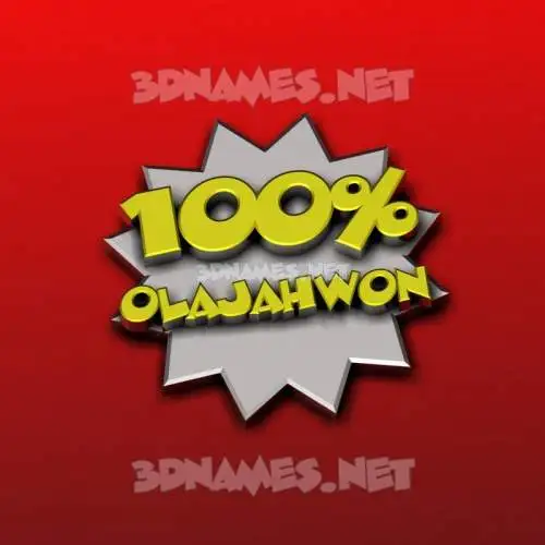 olajahwon in 100 Percent style - 3D name wallpaper olajahwon in 100 Percent style - 3D name wallpaper