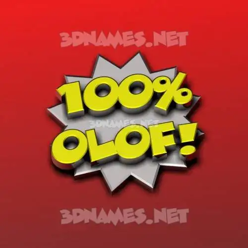 olof in 100 Percent style - 3D name wallpaper olof in 100 Percent style - 3D name wallpaper