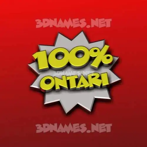 ontari in 100 Percent style - 3D name wallpaper ontari in 100 Percent style - 3D name wallpaper