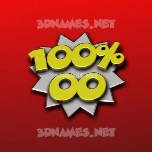 oo in 100 Percent style - 3D name wallpaper