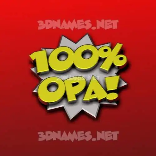 opa in 100 Percent style - 3D name wallpaper opa in 100 Percent style - 3D name wallpaper