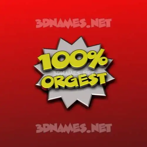 orgest in 100 Percent style - 3D name wallpaper orgest in 100 Percent style - 3D name wallpaper
