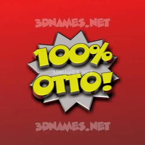 otto in 100 Percent style - 3D name wallpaper otto in 100 Percent style - 3D name wallpaper