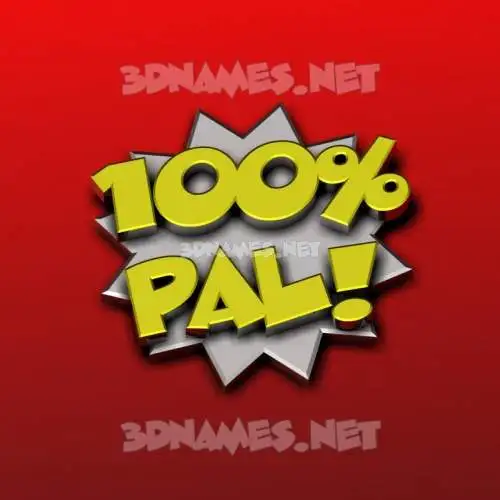 pal in 100 Percent style - 3D name wallpaper pal in 100 Percent style - 3D name wallpaper