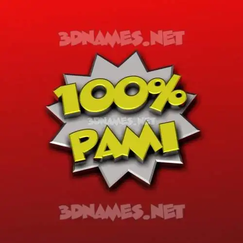 pami in 100 Percent style - 3D name wallpaper pami in 100 Percent style - 3D name wallpaper