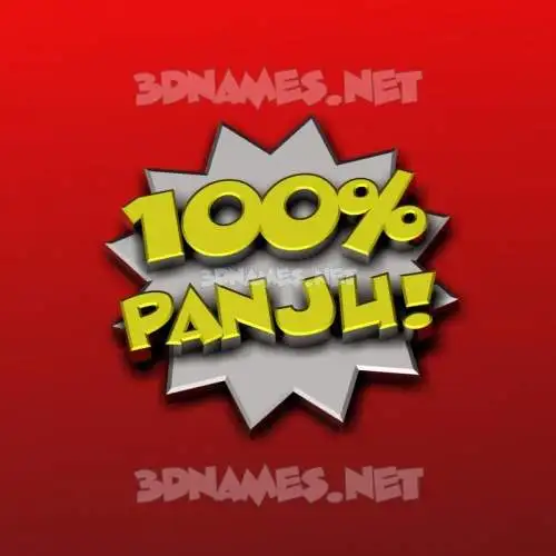 panju in 100 Percent style - 3D name wallpaper panju in 100 Percent style - 3D name wallpaper