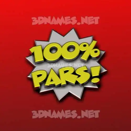 pars in 100 Percent style - 3D name wallpaper pars in 100 Percent style - 3D name wallpaper