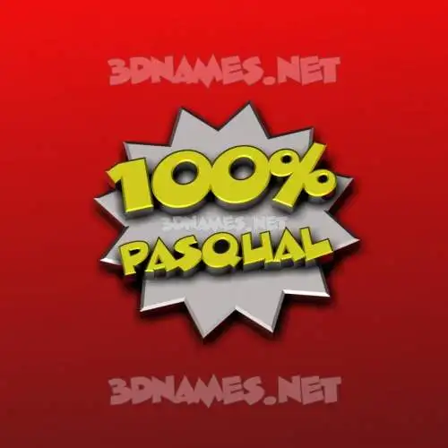 pasqual in 100 Percent style - 3D name wallpaper pasqual in 100 Percent style - 3D name wallpaper
