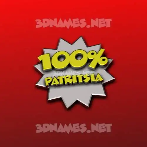 patritsia in 100 Percent style - 3D name wallpaper patritsia in 100 Percent style - 3D name wallpaper