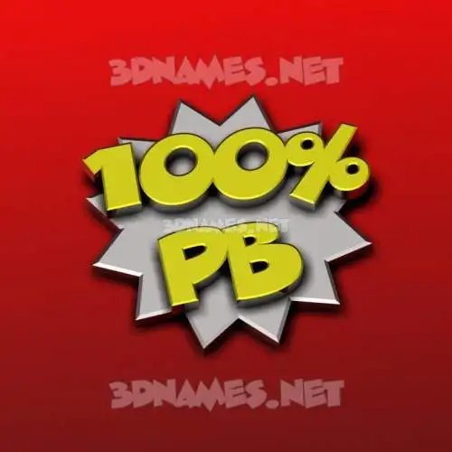 pb in 100 Percent style - 3D name wallpaper pb in 100 Percent style - 3D name wallpaper
