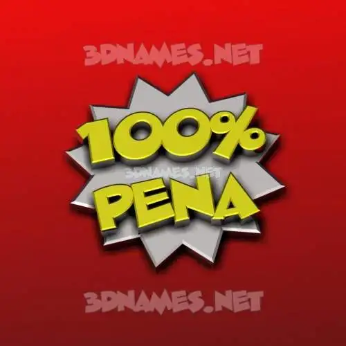 pena in 100 Percent style - 3D name wallpaper pena in 100 Percent style - 3D name wallpaper