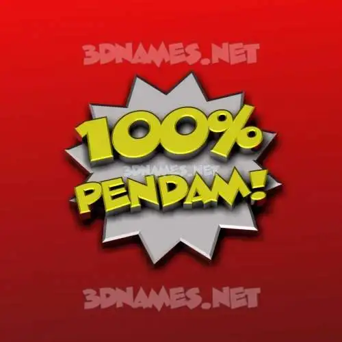 pendam in 100 Percent style - 3D name wallpaper pendam in 100 Percent style - 3D name wallpaper